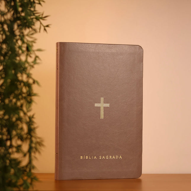 Bíblia Slim NVT | Poder da Cruz | Capa Luxo Fendi