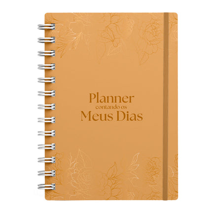 Planner Contando os Meus Dias | Capa Rosas