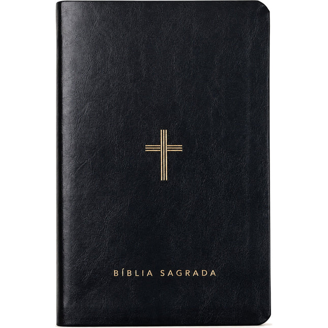 Bíblia Slim NVT | Poder da Cruz | Capa Luxo Preta