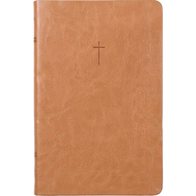Bíblia Slim NVI | Poder da Cruz | Capa Luxo Caramelo