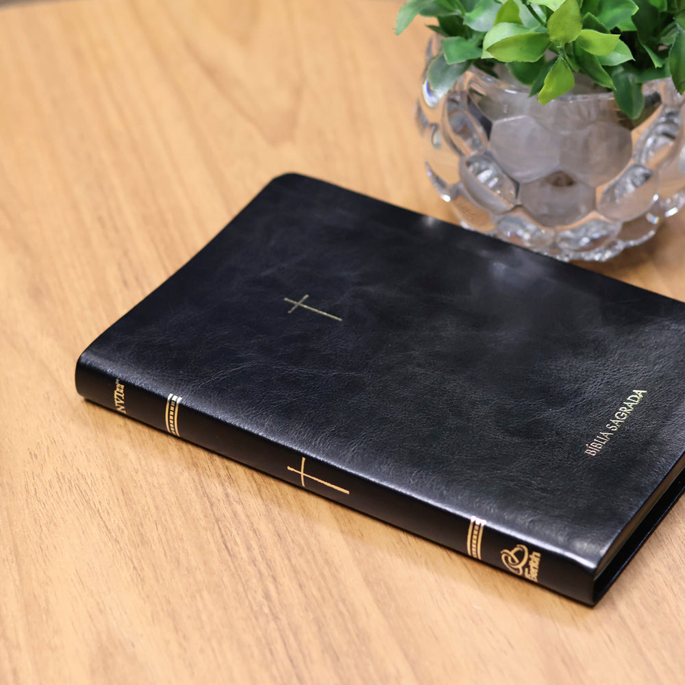 Bíblia Slim NVI | Poder da Cruz | Capa Luxo Preta