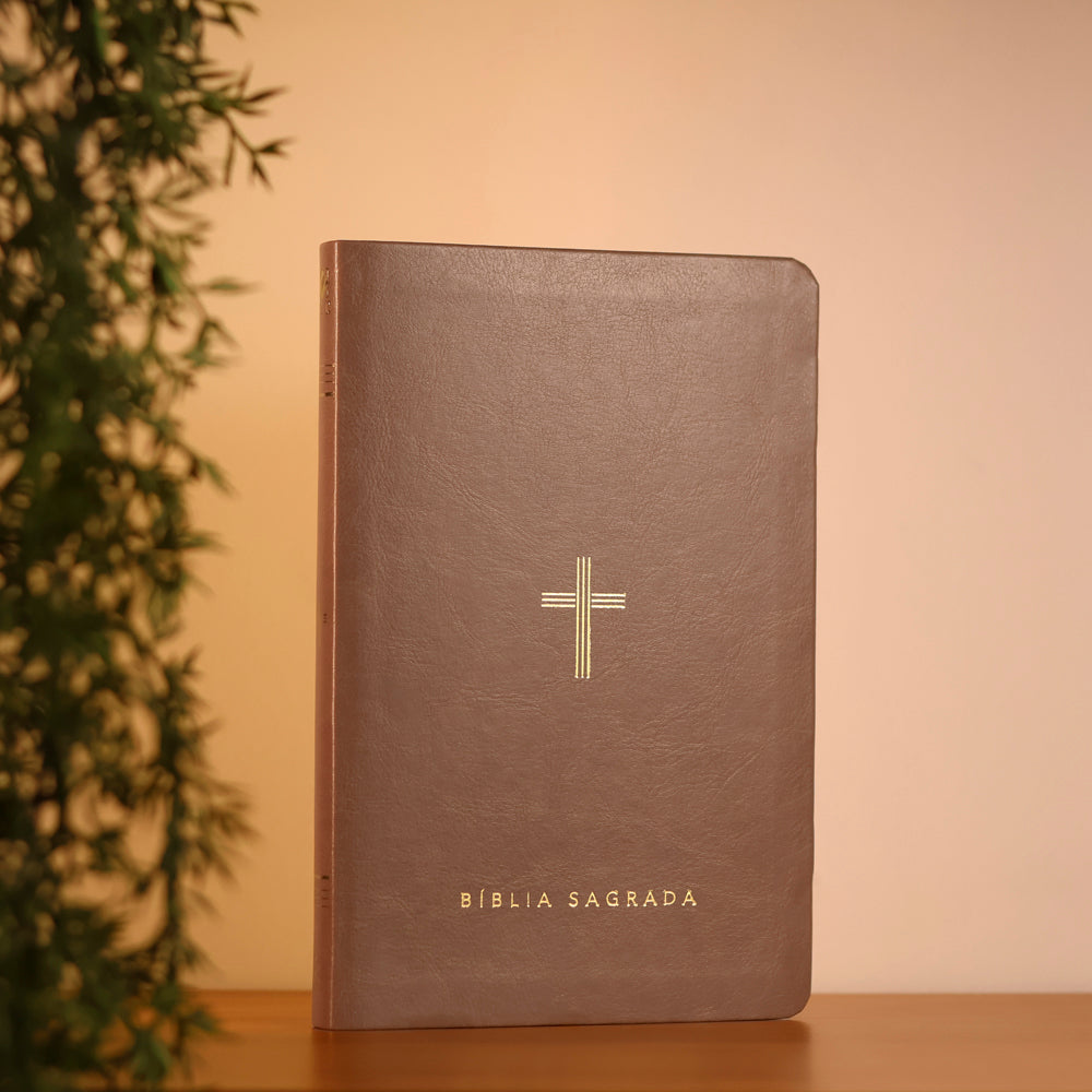 Bíblia Slim NVT | Poder da Cruz | Capa Luxo Fendi
