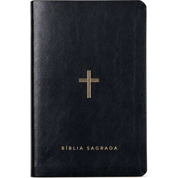 Bíblia Slim NVT | Poder da Cruz | Capa Luxo Preta
