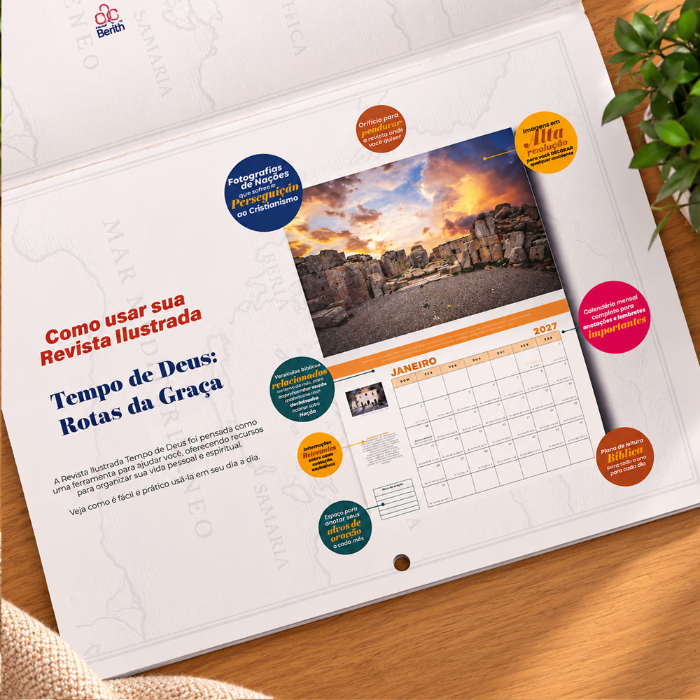 Calendário de Parede 2027 | Rotas da Graça