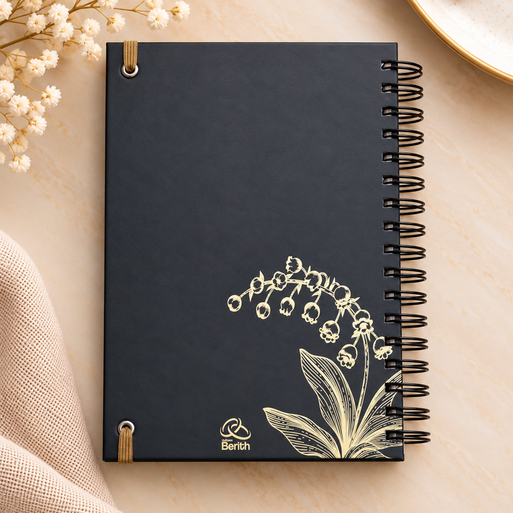 Planner Contando os Meus Dias | Capa Preta Lírio do Vale