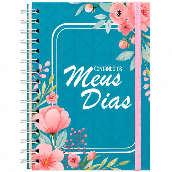 Planner Contando os Meus Dias | Capa Verde Floral